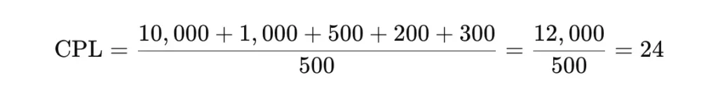 Cost per unit landed: ($10,000 + $1,000 + $500 + $200 + $300) divided by 500 units equals $12,000 divided by 500, or $24 per unit.